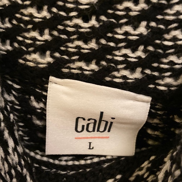 Striped Black and White Women's Sweater - Picture 2 of 10